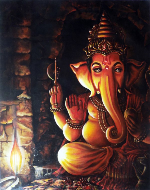 PORTRAIT OF LORD GANESHA by ASP ARTS
